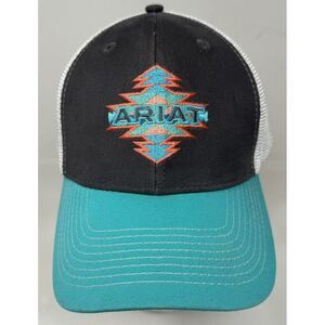 Ariat Hat Cap Snapback Baseball Trucker Mesh back Western‎ Aztec Men's Women's